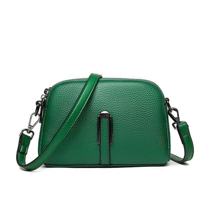Fashion Crossbody Purse Handbag Genuine Leather Vintage Shoulder Bag 20*14*8 CM