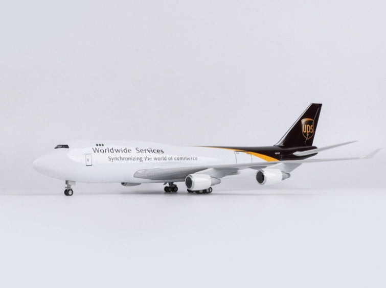 1:150 47CM UPS BOEING 747-400 Aeroplane Landing Gear Resin Aircraft Plane Model