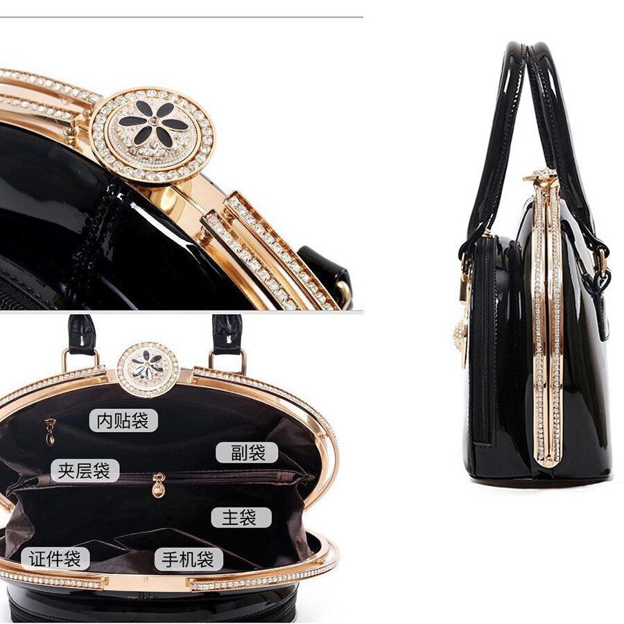 Wedding Bag Handbag Totes Shell Clutch Party Purse Synthetic Leather 32*13*24 CM