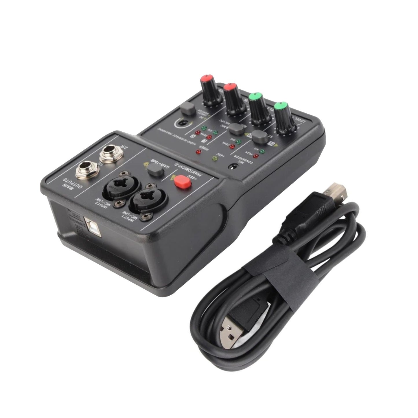 High-Precision Audio Sound Card guarantees professional-grade sound quality