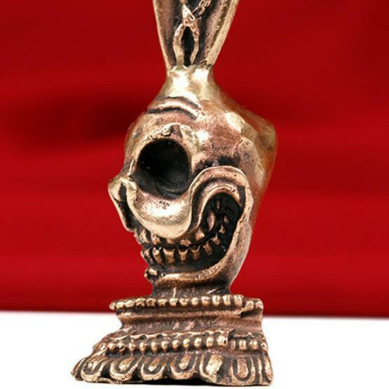 Buddhism Pure Copper Phurpa Buddha Dorje Vajra Eliminate Evil Amulet Collection