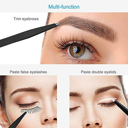 Eyebrow Tweezers Eyebrow Clip 4Piece Hair Beauty Pluckers Stainless Steel