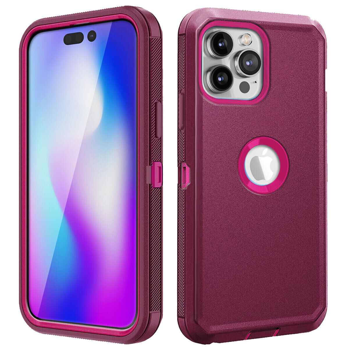 For iPhone 14 Pro Max Plus Phone Case Shockproof Rubber Heavy Duty Hard Cover