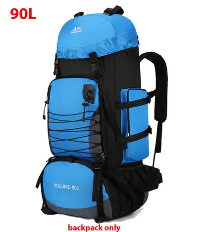90L Travel Bag Camping Backpack Bags Mountaineering Sport Bag Men Women