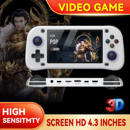 G28 Portable Handheld Video Game Console with 4.3 Inch HD Screen Built-in 20000+