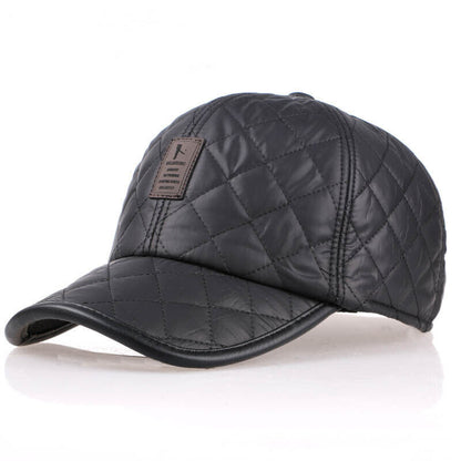Casual Baseball Caps Warm Hats Sports Caps Bright Leather Casual Hats Men's Hats