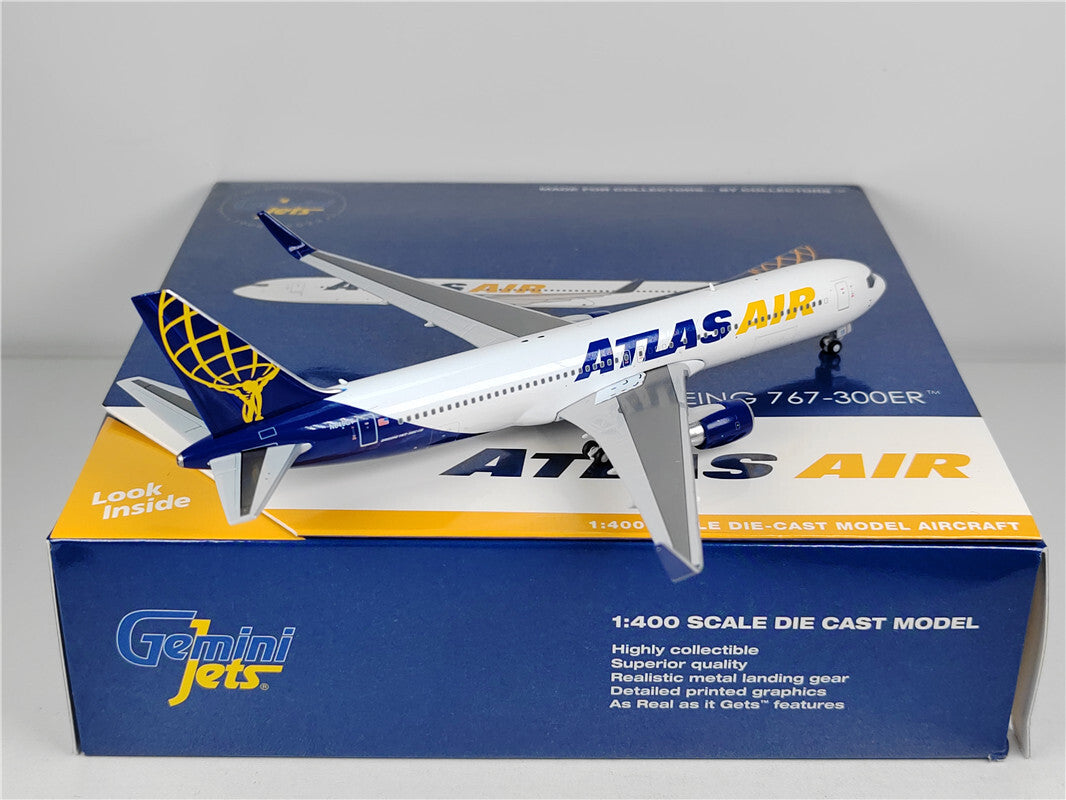 1:400 Geminijets Atlas Air Boeing 777-200LRF Passenger Airplane Diecast Model