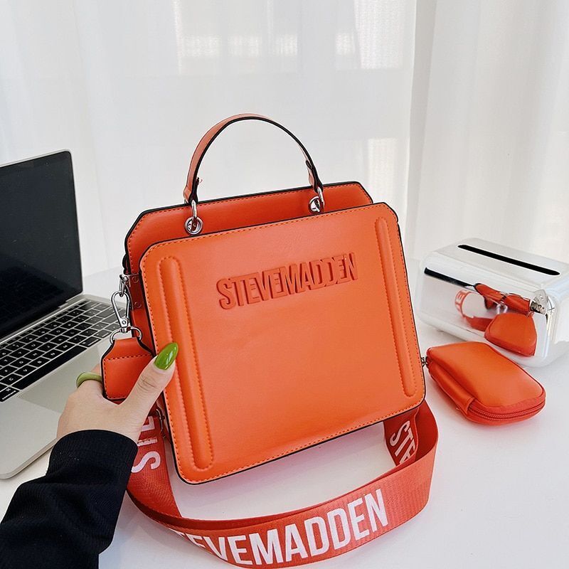 Luxury Shoulder Tote Bag Handbag Black White Red Blue Yellow Green Pink Purse