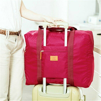 Travel HandbagsWomen Men Nylon Travel Bag Folding Bag Unisex Luggage Suitcase