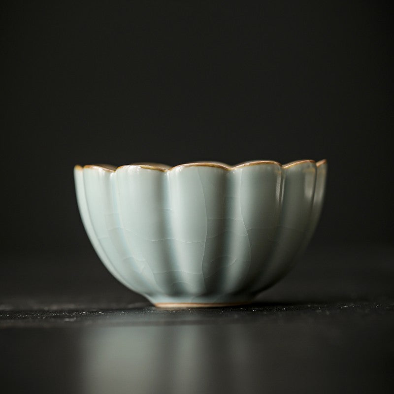 1pc Azure Ru Kiln Master Cup Household Tea Cup Single Cup Tea Tasting Cup