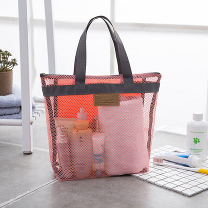 Travel Beach Bag Portable Outdoor Toiletries And Swimming Bags Mesh Storage Bag