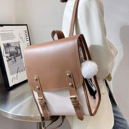 Backpacks Travel Large Synthetic Leather Handbag School Bags Polyester Softback