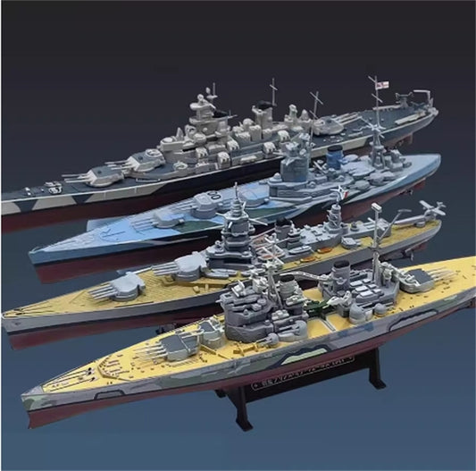 1/1000 World War II Famous Battleships Warships Cruisers Finished Models