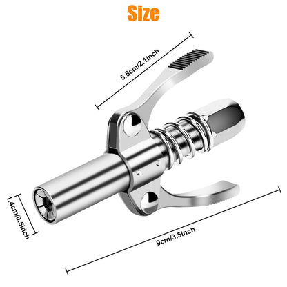Car Syringe Lubricant Tip Lubricant Grease Gun Coupler 1/8" NPT Grease Oil Pump