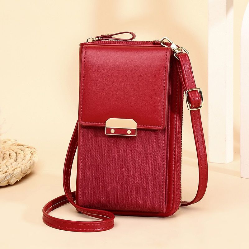 Women's Messenger Bag Mobile Phone Shoulder Wallet Leather Crossbody Coin Purse
