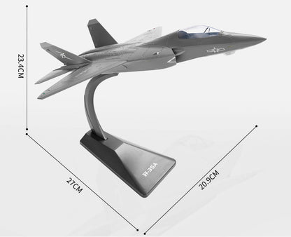 1:64 27CM KDW Carrier-based Stealth Fighter Jet Diecast Military Aircraft Model
