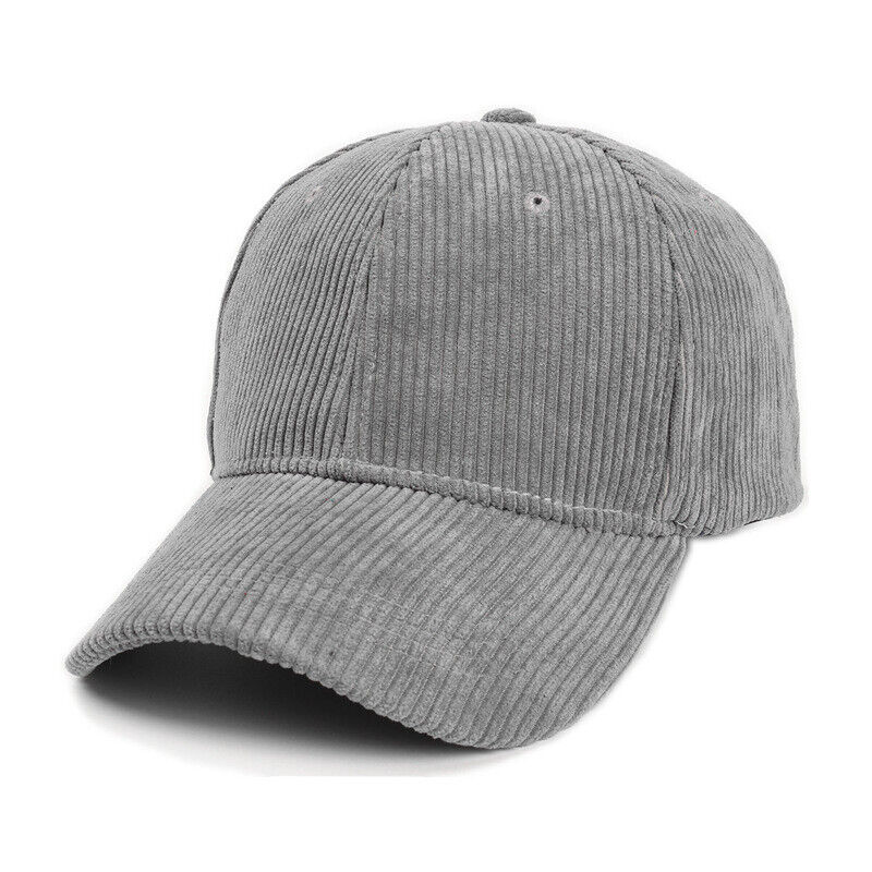 Unisex Corduroy Baseball Cap Snapback Hat Trucker Hat Peaked Cap Adjustable*US