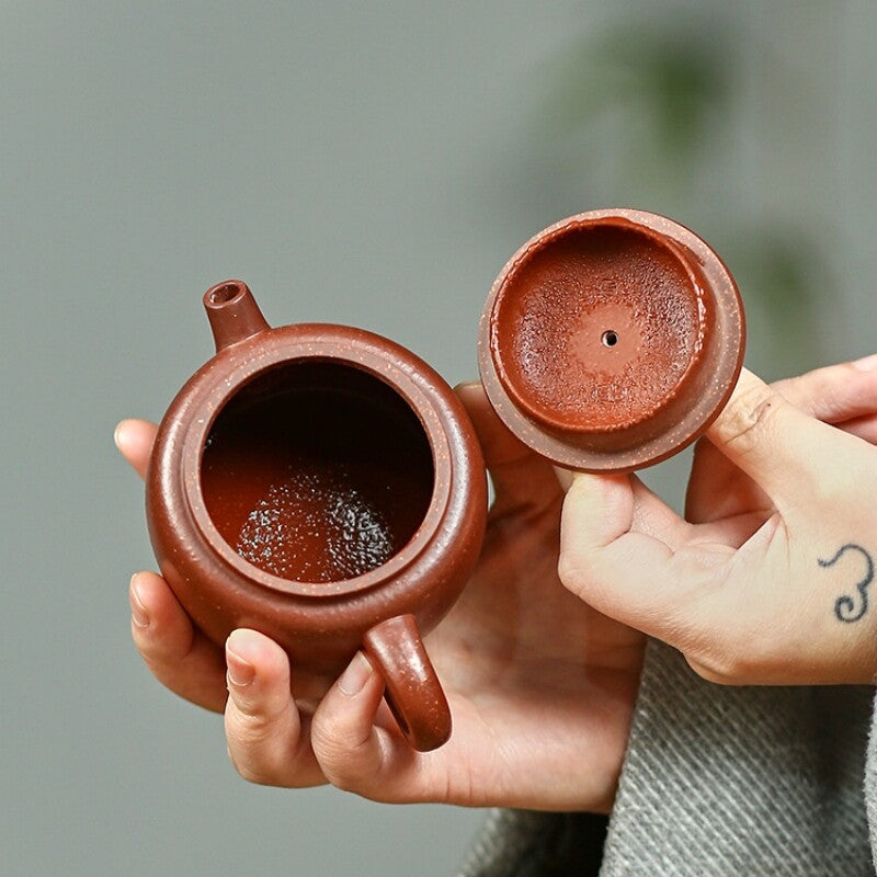 Dezhong Pot Marked Ball Shaped Infuser Holes Real Yixing Zisha Clay Teapot 170ml
