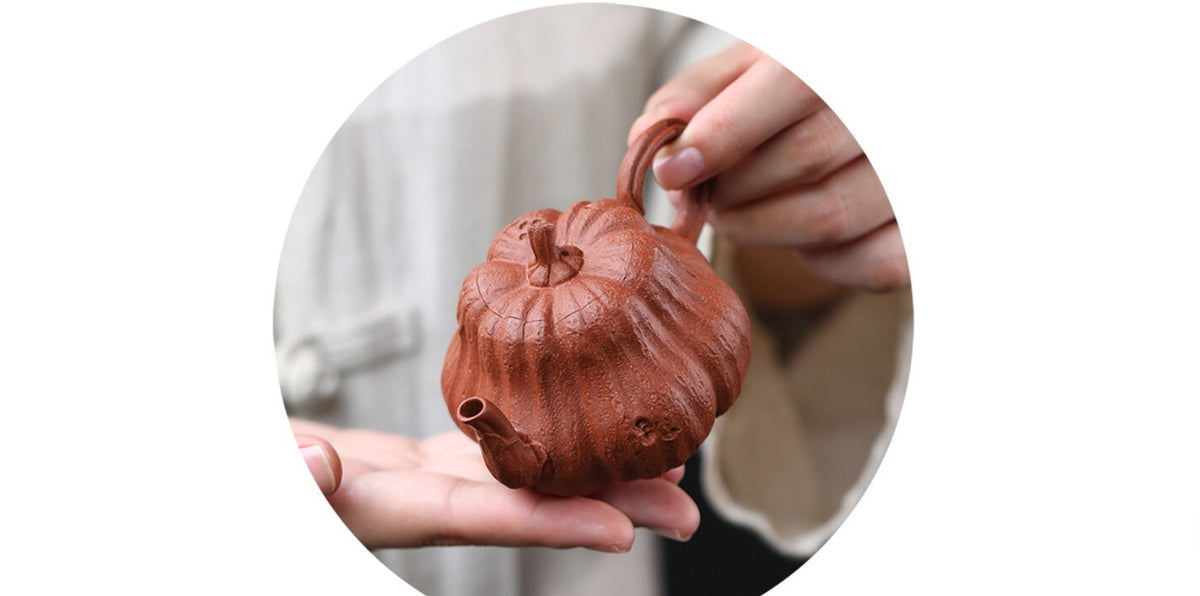 120cc chinese Yixing Handmade Zisha teapot JiangPoNi pumpkin Gongfu Tea Pot