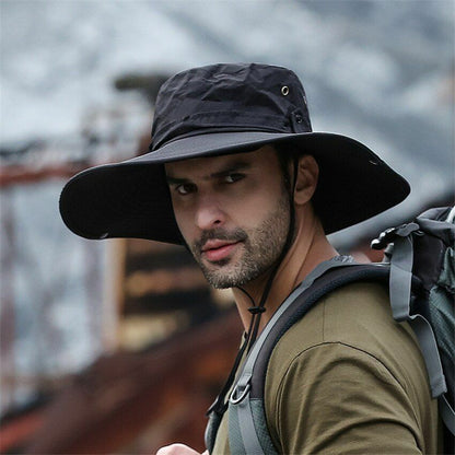Bucket Hat Cowboy Summer Fishing Hiking Beach Waterproof Sun-proof Anti-UV Cap