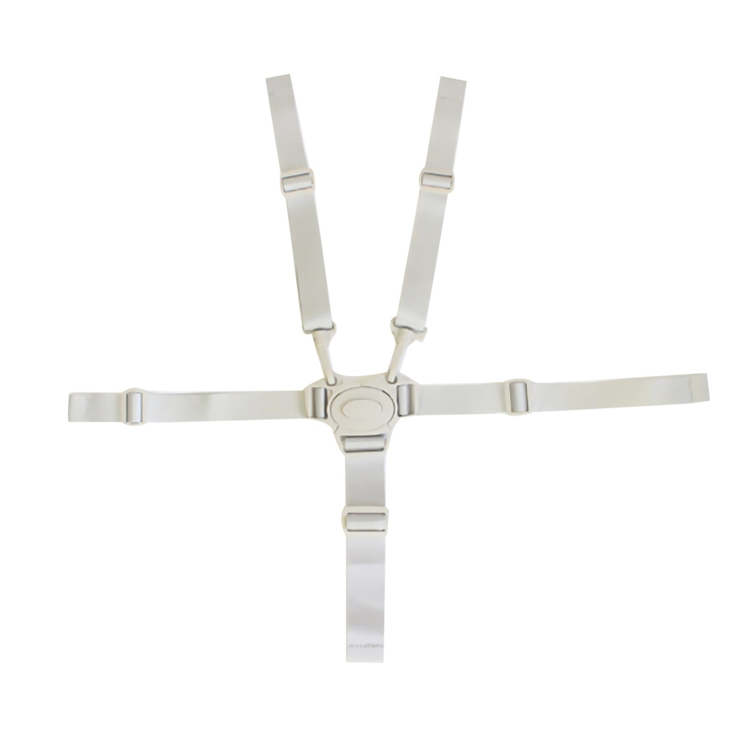 Baby Seat Belt 5 Point Harness Safe Belt For Stroller High Chair White
