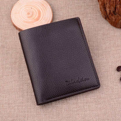 Synthetic Leather Billfold Wallet Short Slim Purse Credit Card Thin Bags Pouch