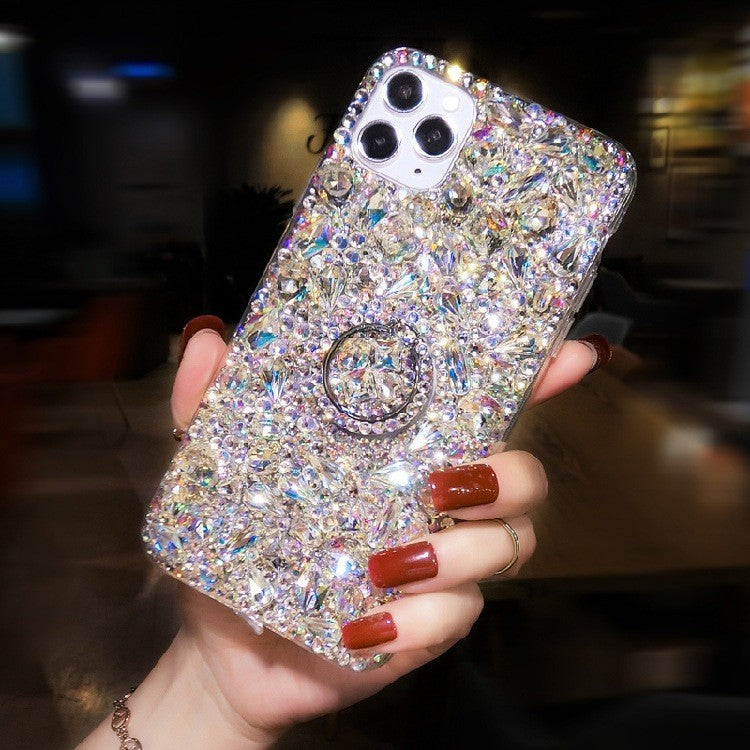 Mobile Phone Case Drip Drill with Bracket Protective Cover for iPhone 17/16/15