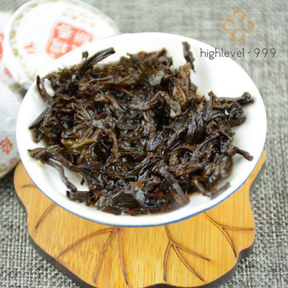 500g Dry Stored Menghai Sticky Rice Aroma Ripe Puer Tea Mini Yubing Tuocha Tea