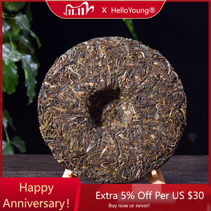 357g Yunnan Pu-Erh Tea YiwuBigTreePu'er Tea Cake Gift Chinese Green Tea-
