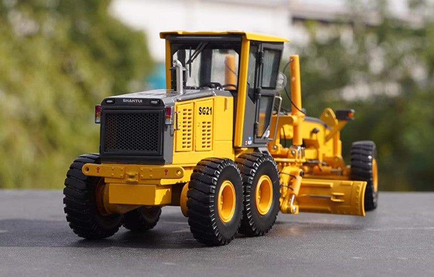 1:35 32CM SHANTUI SG21-3 Motor Grader Construct Equipment Machine Diecast Model