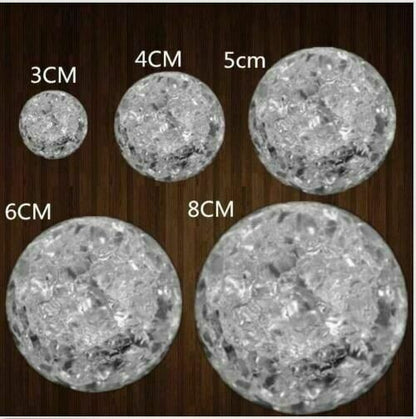 1pcs 40mm Crystal Ice Crack Ball Quartz Marbles Magic Sphere