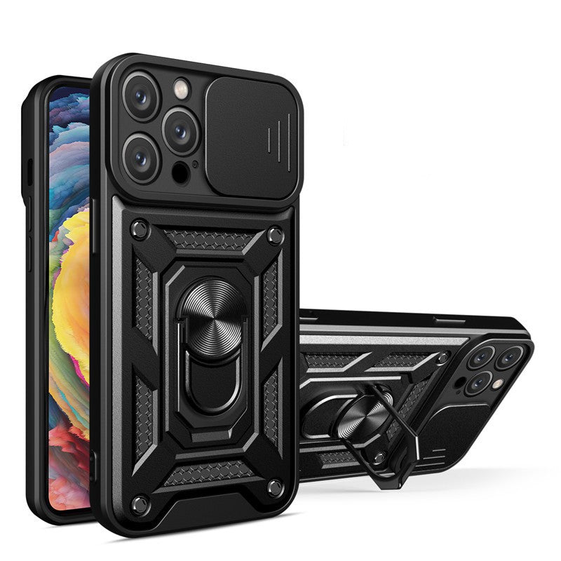 Suitable for iPhone 17 Pro Max Sergeant Ring Holder Phone Case Protective Cover