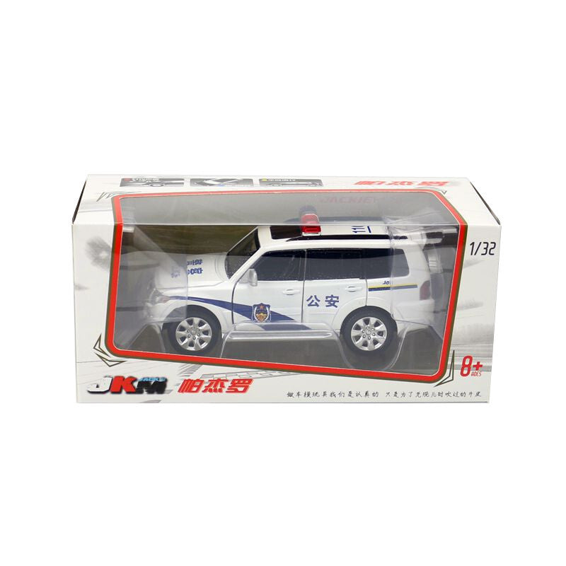 1:32 Diecast Mitsubishi Pajero Metal Car Model Toy Door Open Sound Light Gift