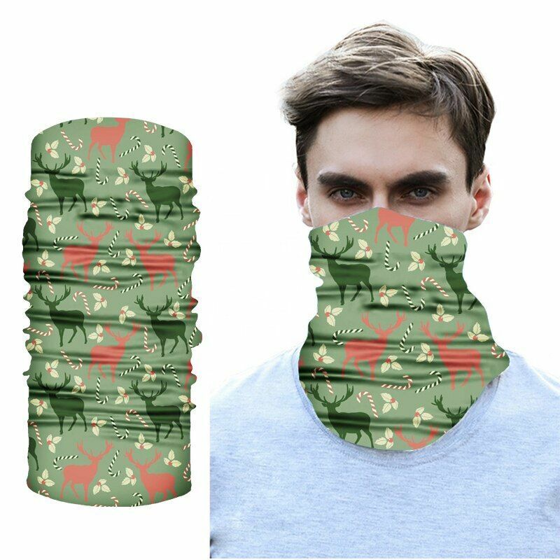 Unisex Printed Neck Gaiter Balaclava Bandana Multifunctional Outdoor Headwear