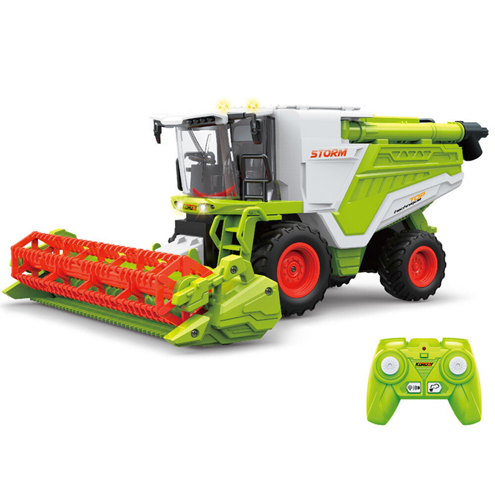 Remote Control Tractor Toy 1/24 2.4GHz RC Tractor Front Harvester for Kids Boys