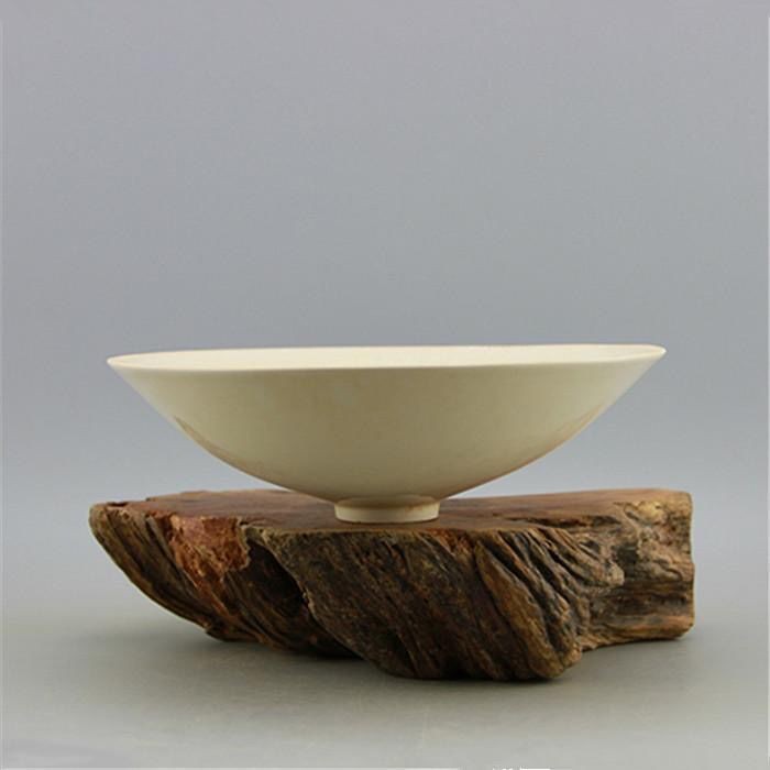 Song Kiln Dragon Phoenix Bowl Antique Porcelain Carved Bamboo Hat Collectible
