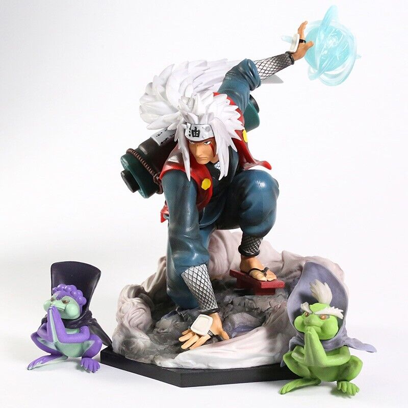 Anime Naruto Jiraiya Shima Fukasaku PVC Action Figure Model Toy Statue Doll Gift