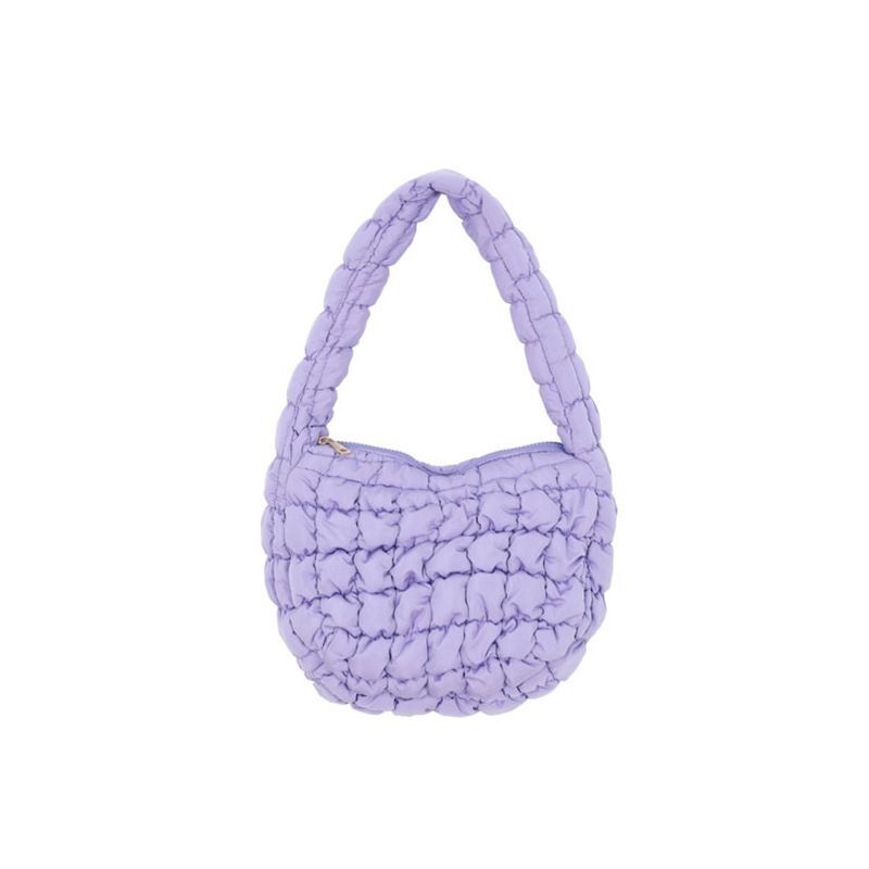 Nylon Handbag Hobos Shoulder Bags Padded Small Tote Bag Colorful Shopper Purses