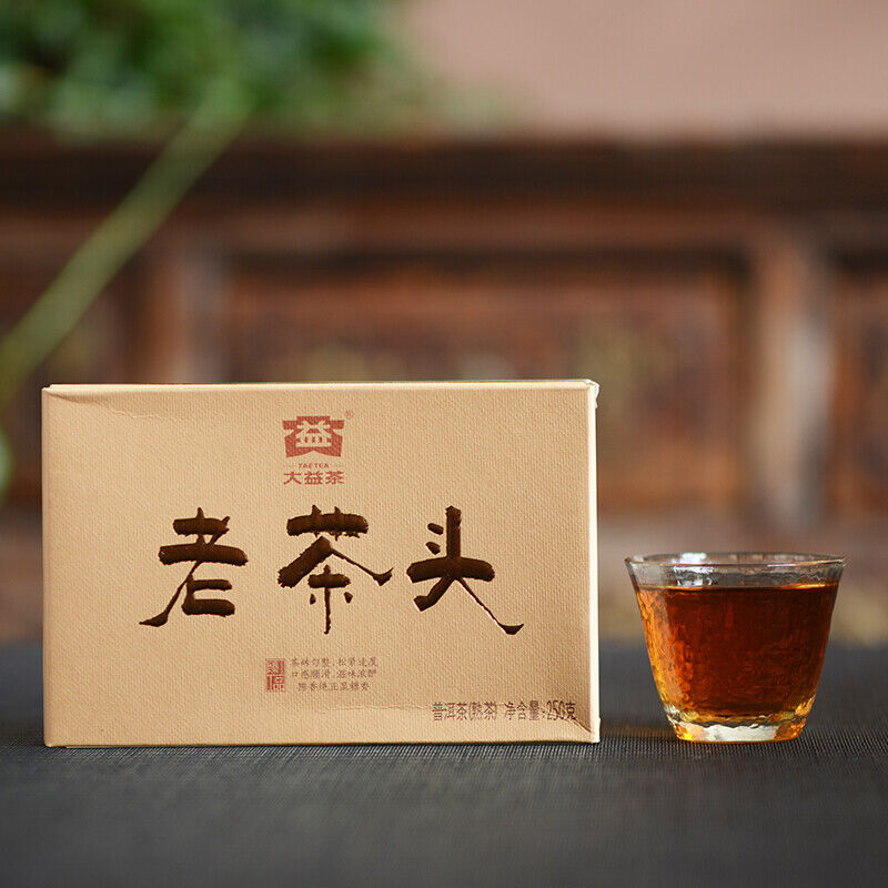 2021 Yunnan Dayi Lao Cha Tou Old Tea Nubs Pu erh Brick Ripe Puer Tea 250g 2101