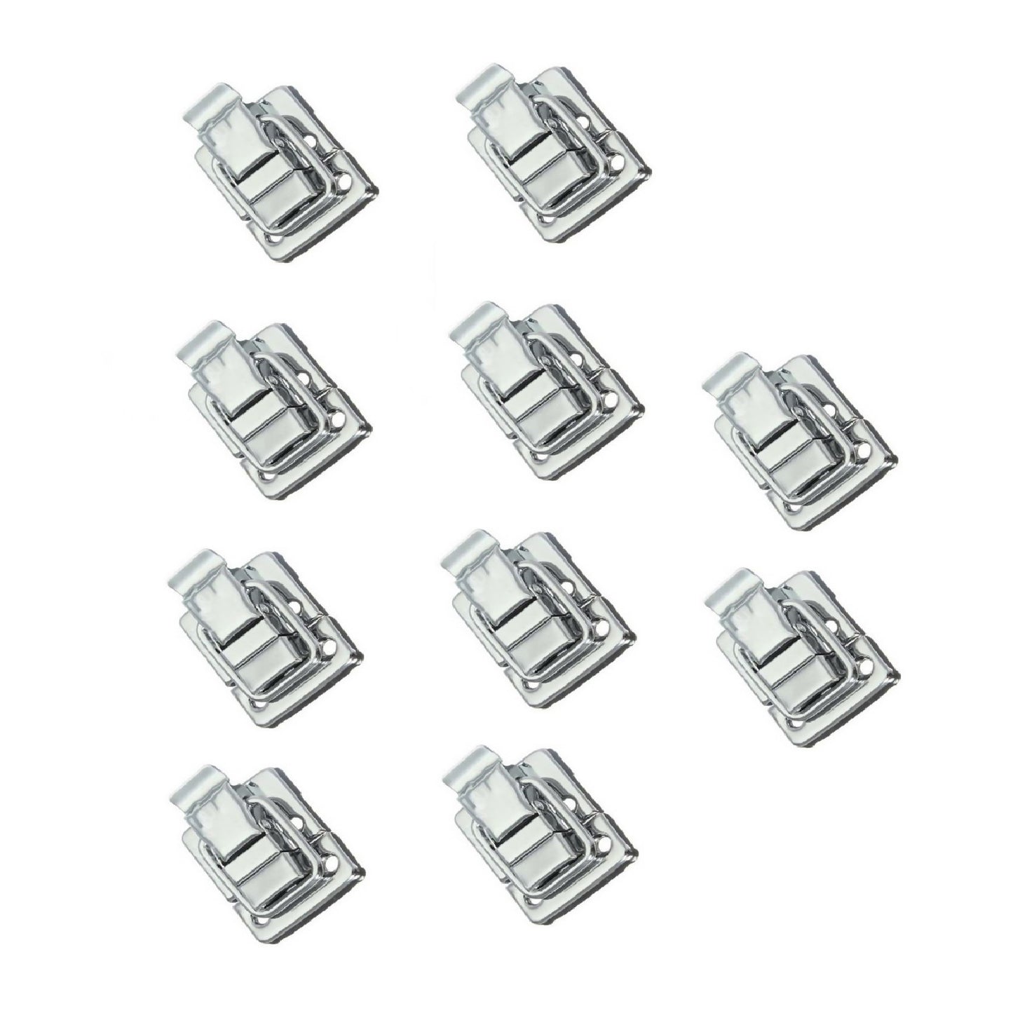 10Pcs Stainless Fastener Toggle Latch Catch Case Suitcase Box Chests Trunk Lock