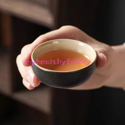 50ML Premium Black Pottery Tea Cup Master's Cup Kung Fu Tea Set Tea Tasting Cup