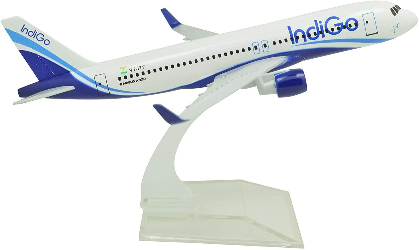 1:400 16cm Airbus A320 Indigo Airlines Metal Airplane Model Plane Toy Plane