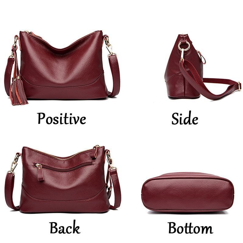 Genuine Leather Shoulder Bag Tote Crossbody Purse Handbag Famous Purses Handbag