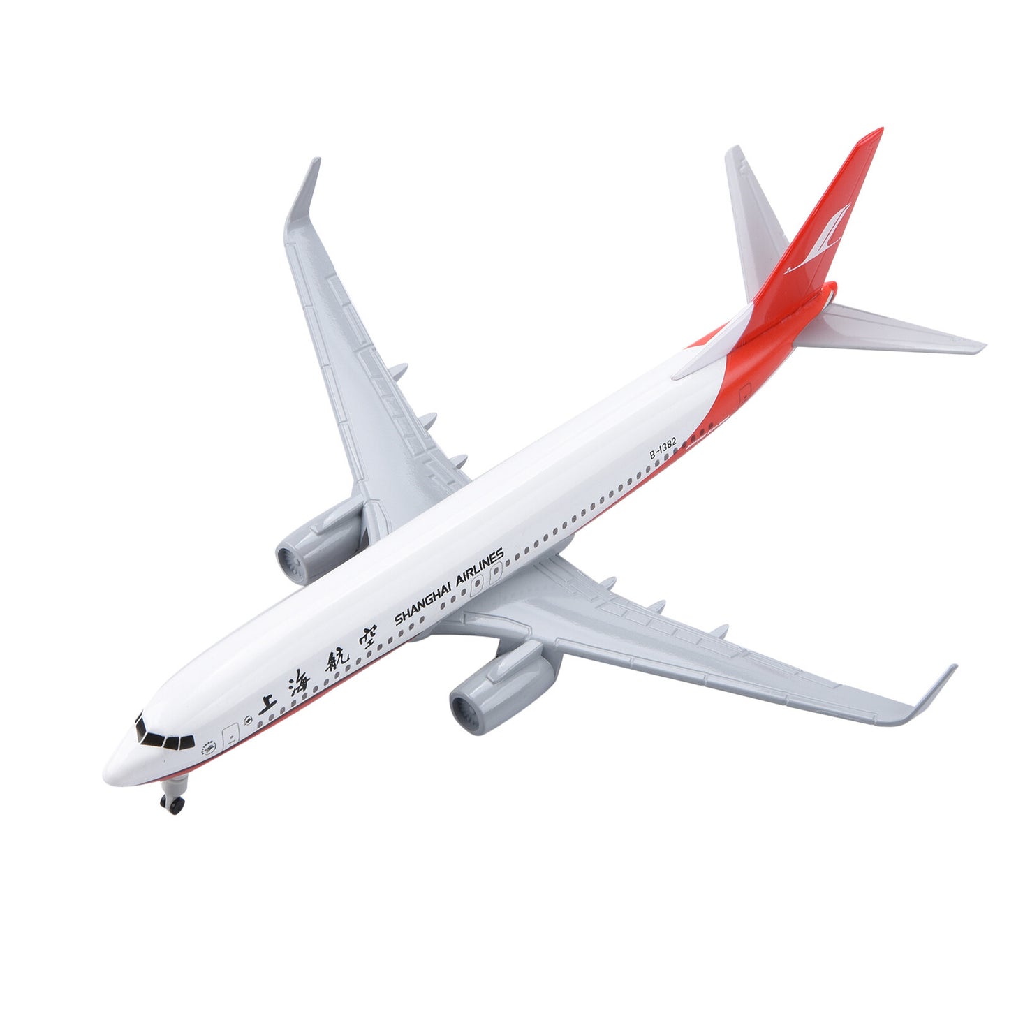 1:350 Scale 20cm Shanghai Airlines B737 Model Airplane Diecast Alloy Model Toy