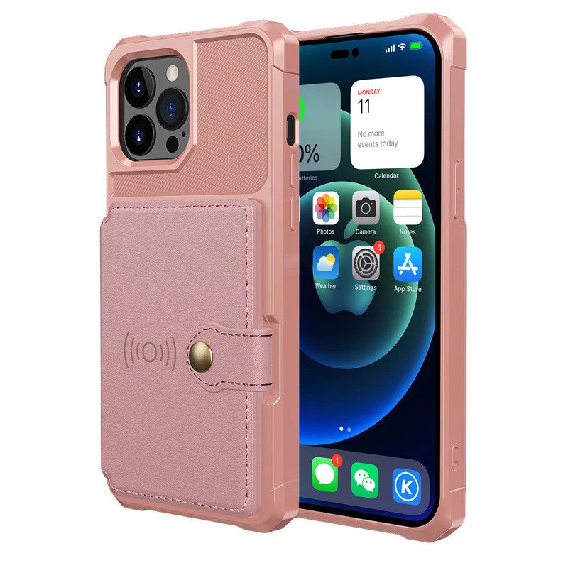 Tough Multi Slot Phone case Case with Portable Card Slot Cover for iphone17/16