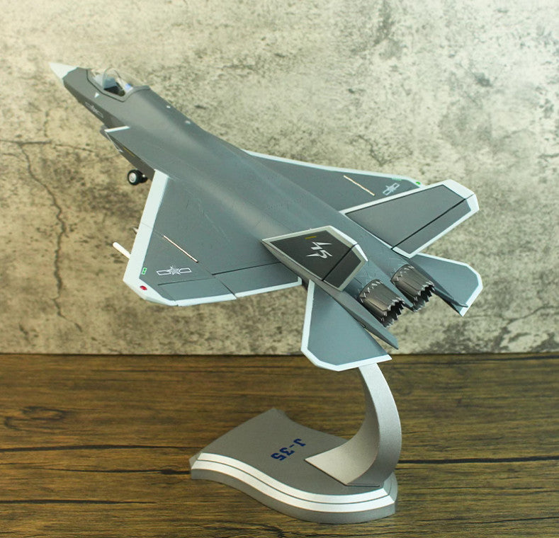 1:48 36CM CHINA J-35 Fighter Airplane Diecast Military Aircraft Plane Model