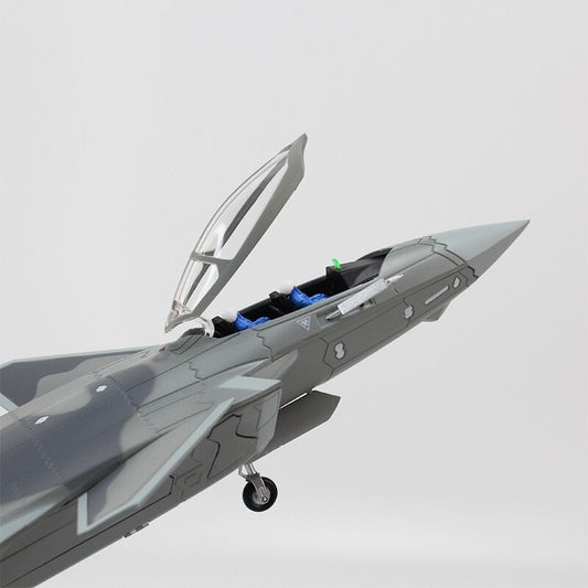 1:58 37CM China Air Force J-20S Stealth Fighter Plane Diecast Aircraft Model