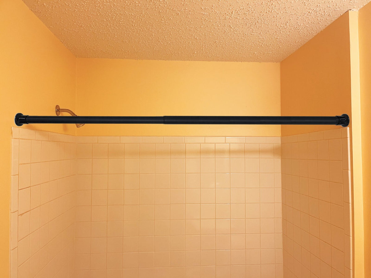 Adjustable 29-inch to 47-inch Steel Curtain Rod for Shower, Doorway, Window