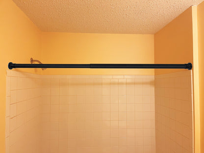Adjustable 29-inch to 47-inch Steel Curtain Rod for Shower, Doorway, Window