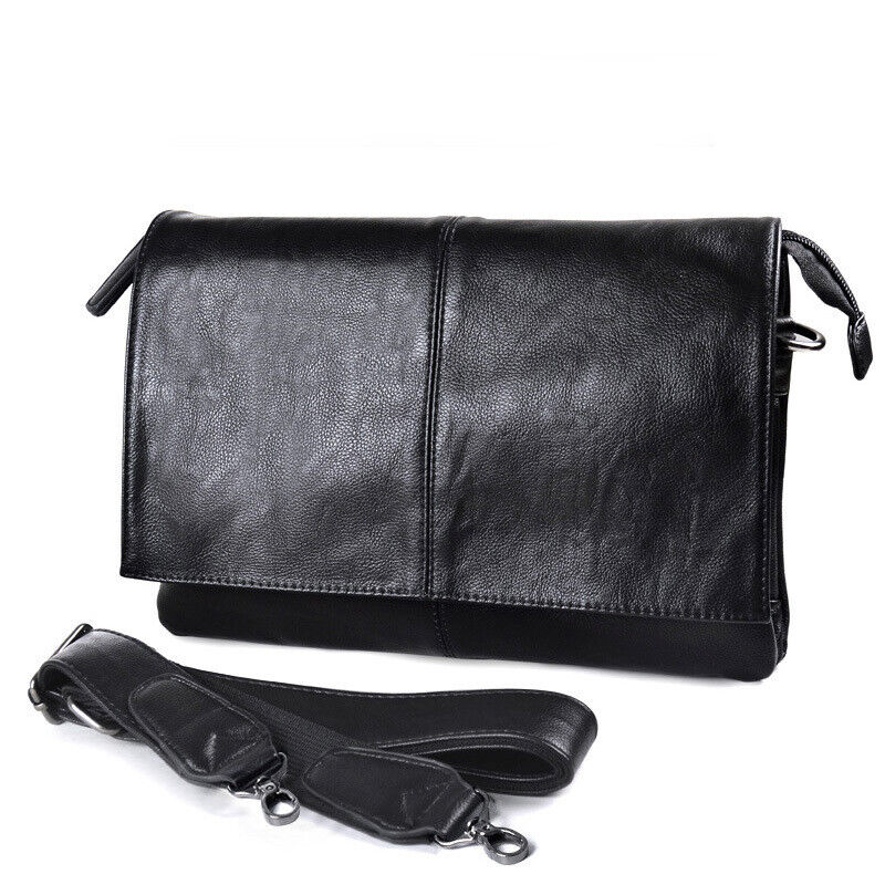 Men's Faux Leather Small Single Shoulder Bag Crossbody Messenger bag Hand Purse